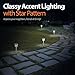 SOLVAO Solar Pathway Lights | Outdoor LED Lamps for Path, Yard, Walkway, Landscape | Halloween, Christmas, Fall Garden Decor | Holiday Accent Lighting w/Waterproof Decorative Stake Lights | Pack of 4