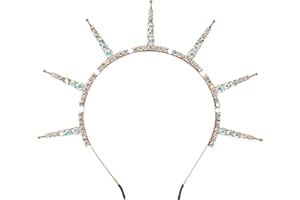 COSUCOS Statue of Liberty Halo Crown - Renfaire Fantasy Sun Goddess Headband Virgin Mary Headpiece for Halloween Renaissance