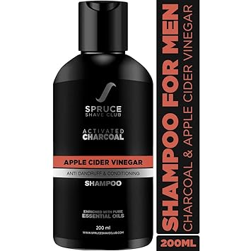 Buy Spruce Shave Club Charcoal Shampoo For Men With Apple Cider