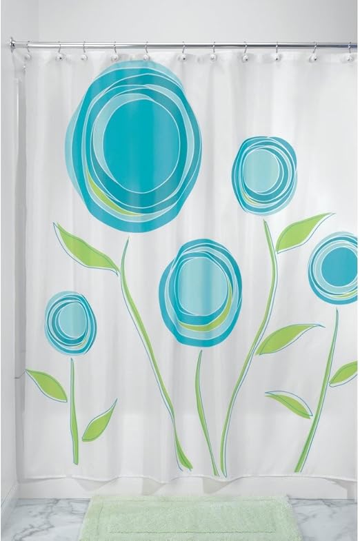 Amazon Com Interdesign Marigold Fabric Shower Curtain 72 X 72