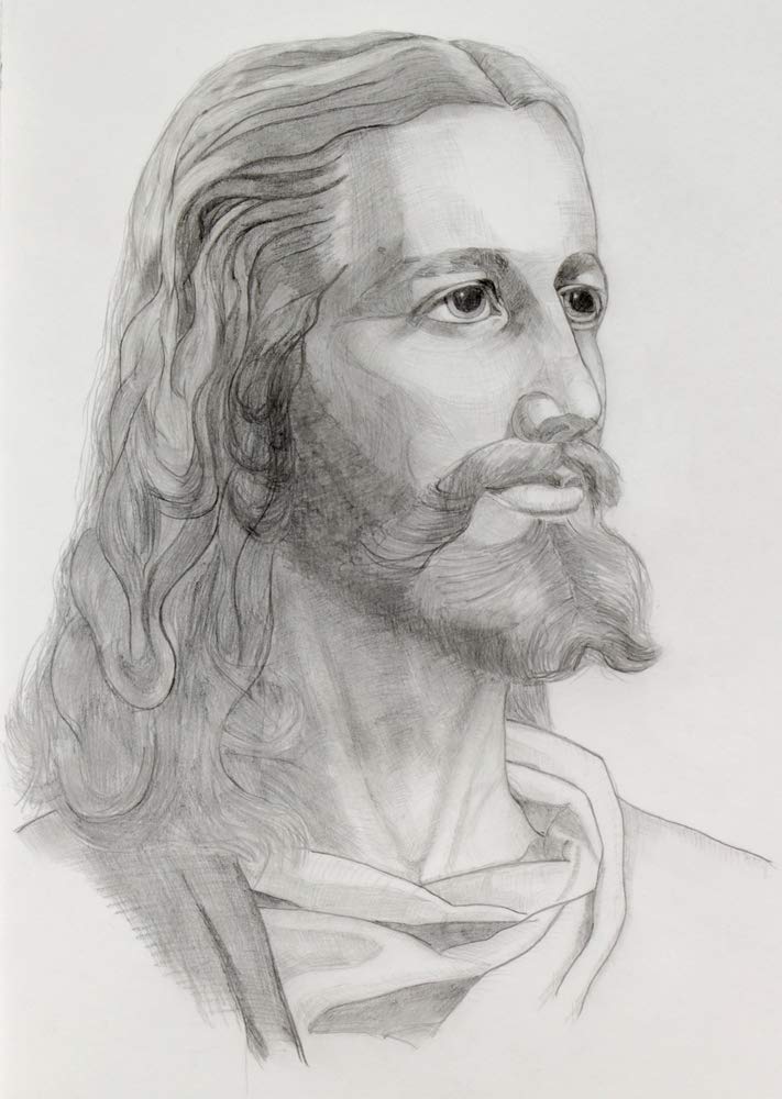 Buy 5 Ace Sketch Of Of Jesus Christian God Poster Jesus Poster Jesus Love Religious Poster Size 12x18 Multicolor Online At Low Prices In India Amazon In