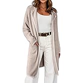 Dokotoo Womens Casual Long Cardigan Sweaters 2026 Winter Coats Fall Jacket Knit Coatigan Outwear with Pockets