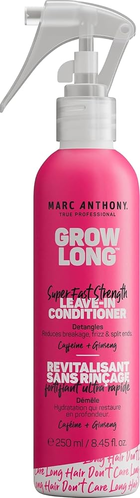 Marc Anthony Grow Long, Detangling Leave-In Hair Conditioner Spray | Anti-Frizz Anti-Breakage Hair Care for Dry Damaged Hair
