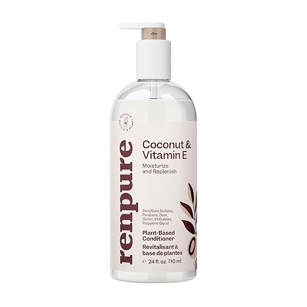 RENPURE, CONDITIONER COCONUT VITAMIN E, 24 OUNCE