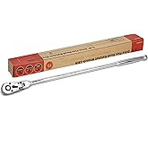 UYECOVE 3/8-Inch Drive Flex Head Ratchet With Long Handle - 72 Tooth Quick Release Swivel Socket Wrench - Cr-Mo Head, Flexibl