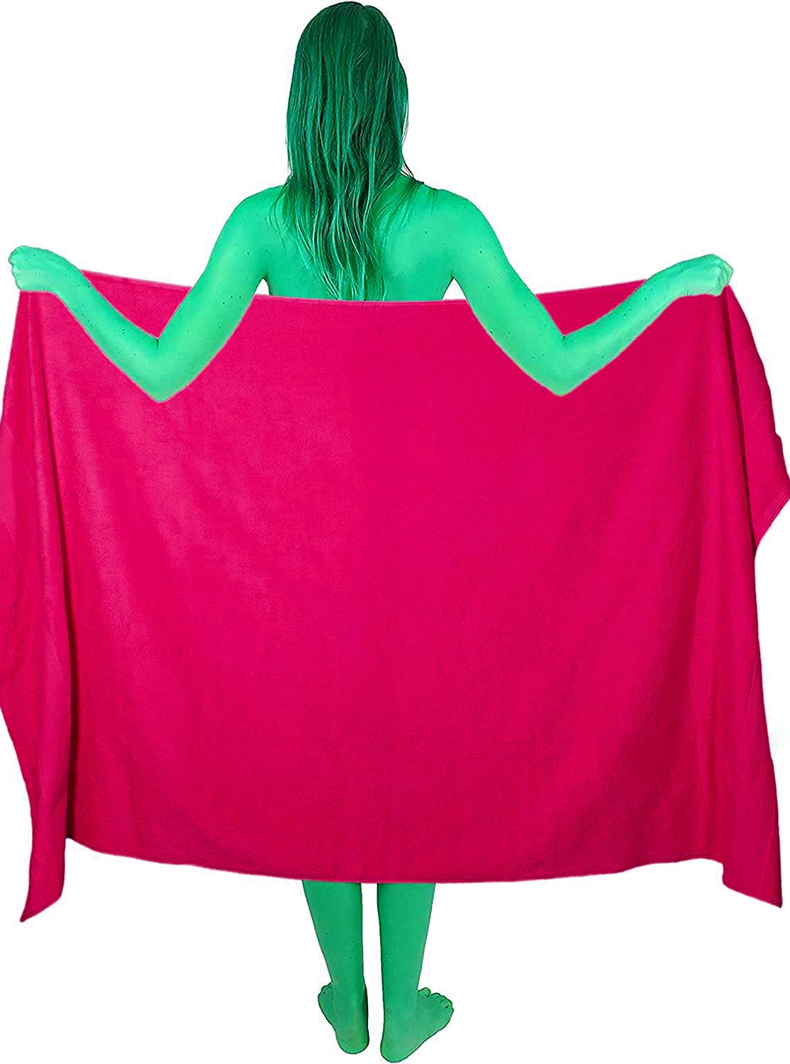 Textile Do Extra Large Super Jumbo Bath Sheet Towel 100% Egyptian Cotton XL Bath Sheets(100 x 200 cm-600 GSM) (Hot Pink)