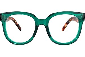 Zeelool Unisex Retro Oversized Square Blue Light Blocking Glasses Harrell ZOP049594