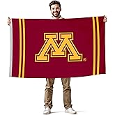 Minnesota Golden Gophers College Sports Printed Flag - NCAA Licensed - Nylon - School Banner (Maroon, Gold) (3' x 5')