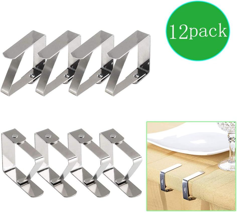Table Cloth Clip, Outdoor Table Cloth, Table Cloth Clips Metal, 10 Pack