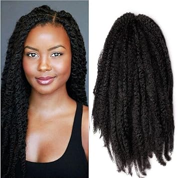 Amazon Com Wanya Afro Marley Twist Braiding Braids Hair 3 Packs