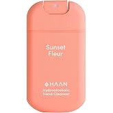 HAAN Hydrating Hand Cleansing Spray - Hydrating Cleansers for Fresh Hands - Moisturizes and Refreshes - Travel Size - Sunset Fleur - 1 oz