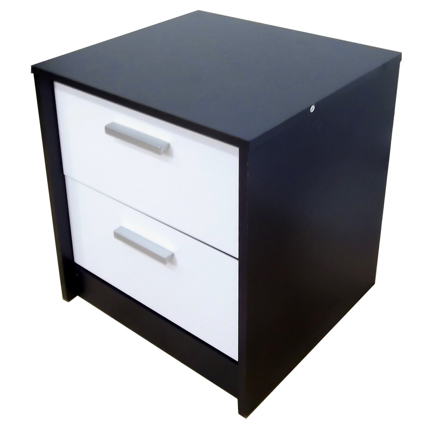 High Gloss Bedroom Furniture Khabat White Gloss Matt Black 2