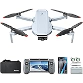 Potensic ATOM 2 Fly More Combo with RC PTD 1, Drone with Camera 4K, 8K Photo, 10KM Transmission, 96 Mins Flight, 3-Axis Gimbal, AI Track, Vertical Shooting, ND CPL Filter, RC Strap, Screen Protector