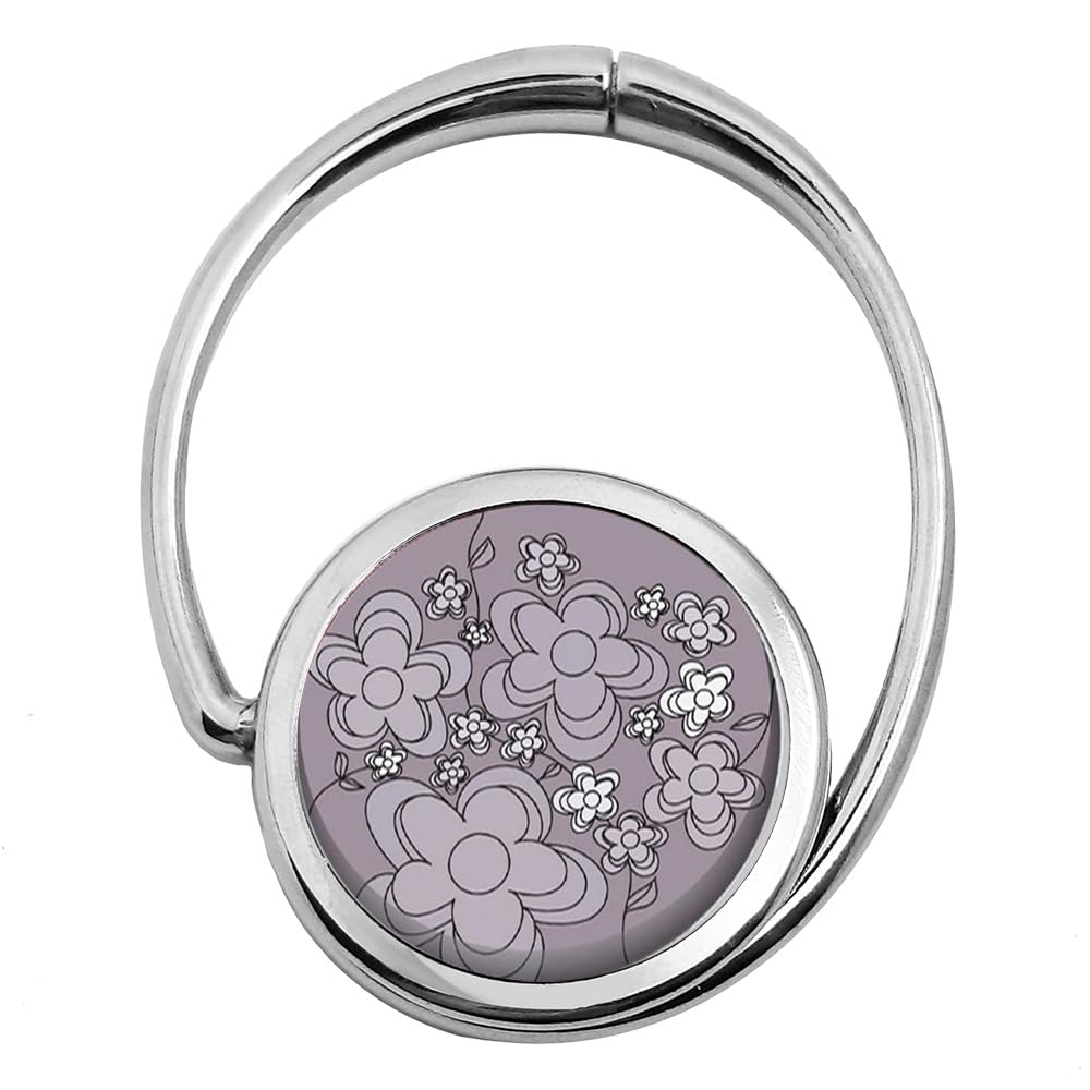 Miss Kha - Accesorio Bolso Plegable Flores Grises, Gris, Talla Única