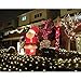 Solar String Lights 115ft 300 LED Fairy Lights, Ambiance lights for Outdoor, Patio, Lawn,Garden, Home, Wedding, Holiday, Christmas Party, Xmas Tree decoration,waterproof/Timer/USB Charge (Warm White)