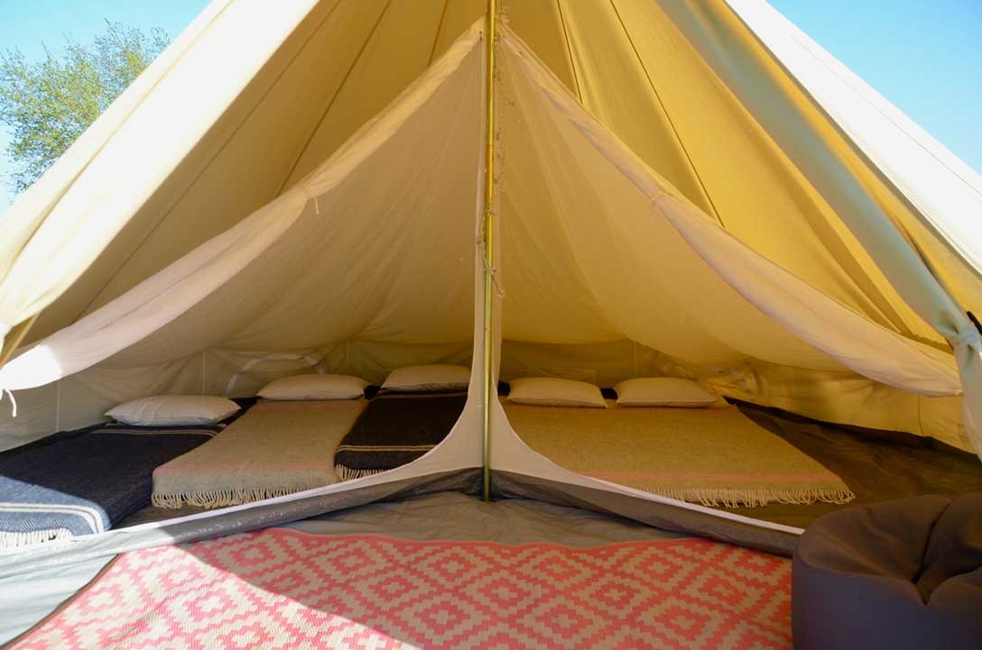 Life Under Canvas Oversized Inner for 5m Bell Tent 2 Room, With Divide