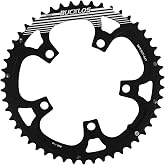 BUCKLOS 110BCD Road Bike Double Chainrings Aluminum 5 Bolts with Pin | Round Bicycle Chainring 50T 34T 52T 36T 53T 39T Fits 8 9 10 11 Speed Chains