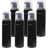150ml Empty Foam Pump Bottle, 5oz Foaming Dispenser Soap Plastic Container for Facial Cleanser Shampoo Hand Soap (Black)
