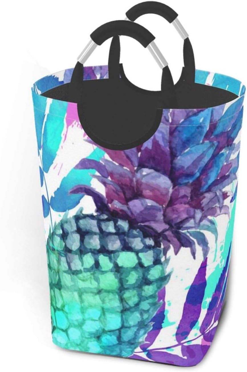 IUBBKI Cesta de lavandería Abstracta de piña Tropical, Plegable