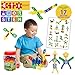 ETI Toys, STEM Learning, 80 Piece Konnectin Geometry Snowflakes. Build Rocket, Dog and More. 100 Percent Safe, Fun, Creative Skills Development. Gift, Toy for 3, 4, 5 Year Old Boys and Girls