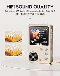 MECHEN HiFi MP3 Player, Lossless DSD DAC Flac, High