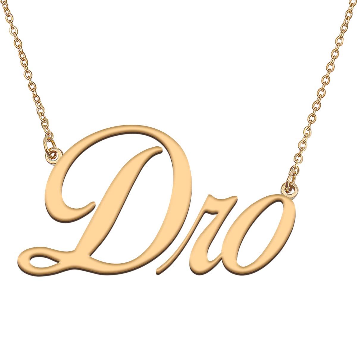 HUAN XUN Customized Custom Simple Any Name Necklace