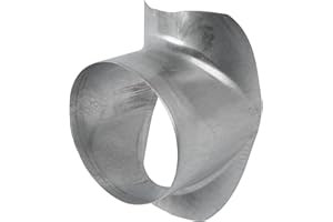 Vent Systems 6" to 6" Inch Saddle Branch for HVAC Systems - Collar Connector for Optimal and Efficient Airflow. Round Duct Takeoff for Duct Connection. Perfect for Upgrade and Retrofit Projects