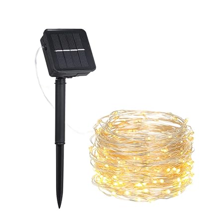 Docooler Lawn Lamp String Light Solar Powered Energy for Garden Patio Festival Home Party Decoration Indoor Outdoor Use 20 m/65.6Ft 200 LEDs