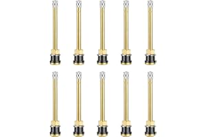 Riseuvo 10 Pack TR572 Brass Commercial 3-3/4 Valve Stems for Rim Φ.625"