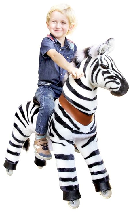 Ponycycle 'Marty' Zebra small Pony Schaukelpferd Pferd auf Rollen Pony