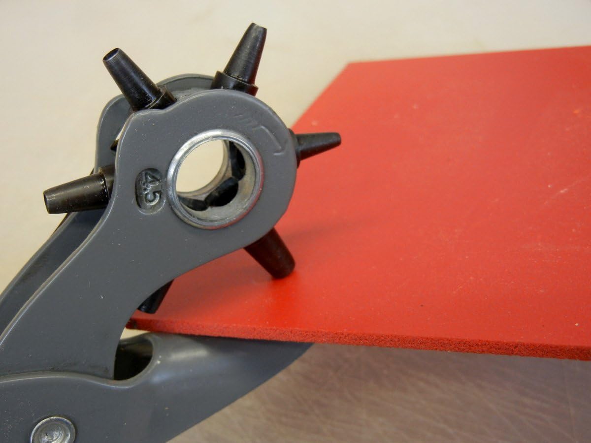 General Tools 72 Leather Hole Punch Tool, 5/64 Inch to 3/16 Inch - Hand Tool Arch Punches - 