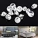 Yosoo 50Pcs Diamond Buttons Rhinestone Crystal Upholstery Buttons with Metal Loop Buttons for Sewing Sofa Button DIY Crafts Decoration (25mm)