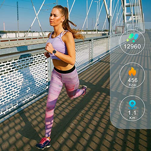 BingoFit Fitness Tracker, Smart Watch IP68 Waterproof Activity Tracker with Heart Rate Monitor, Sleep Monitors, Calorie, Pedometer, Blood Pressure Sport Smartwatch for Men Women Kids Gifts - Thumbnail 3