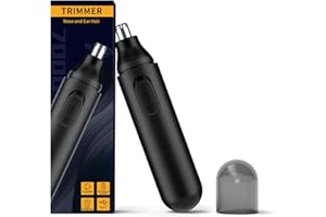 Ginity 2024 Nose Hair Trimmer for Men Women,Painless USB Rechargeable Ear and Nose Hair Trimmer Clipper,Professional IPX7 Waterproof Dual Edge Blades Nasal Trimmer Nose Clippers