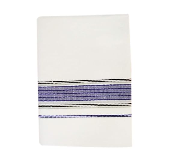 Men's Pure Cotton White Dhoti(115_White_2m)