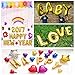 Aerfas 40 Inch Silver Letters Baby Group Shaped Helium Foil Balloons for Baby Shower Bridal Wedding Celebration Birthday Party Decoration Supplies (40 Inch, Silver)
