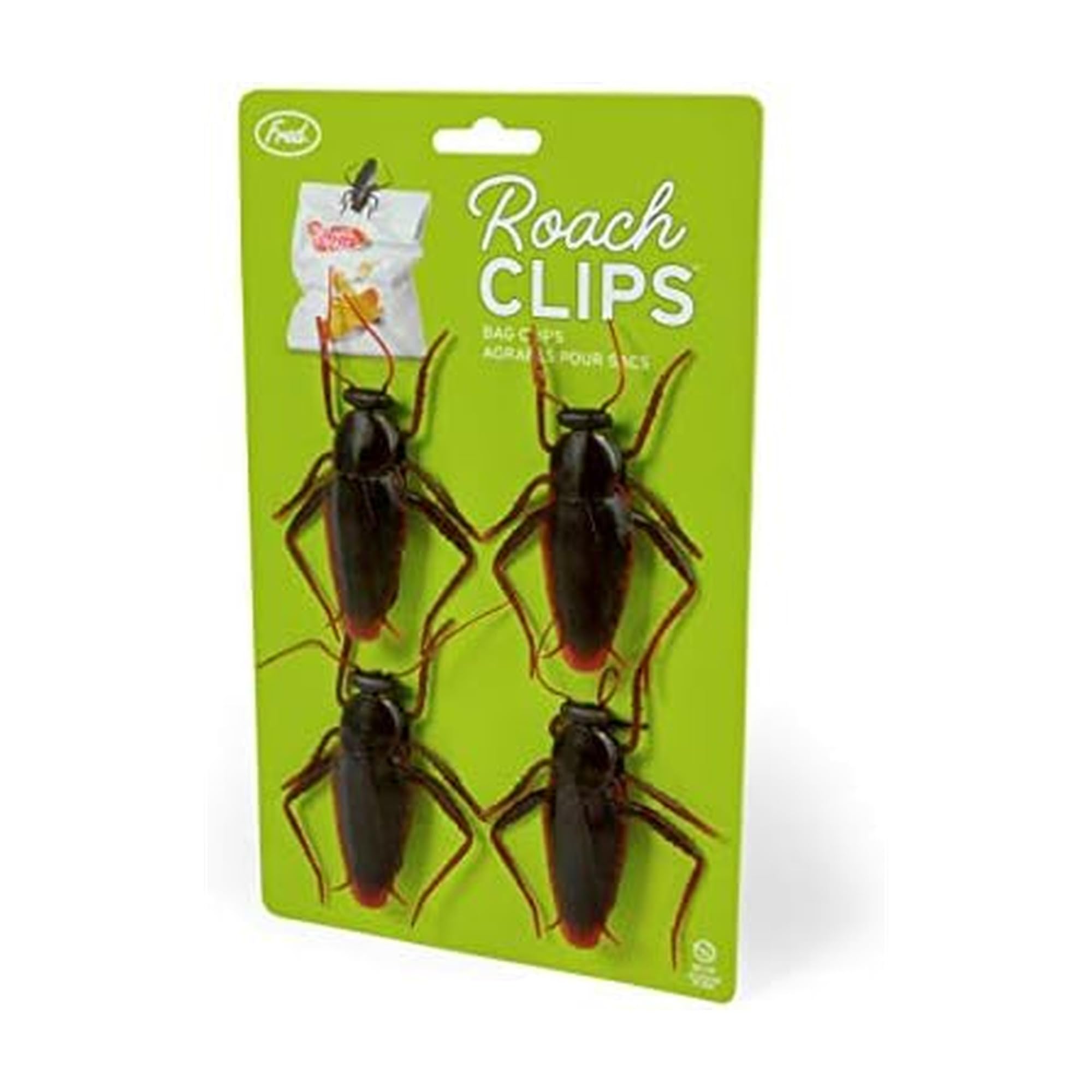 Fred Roach Bag Clips, Set of 4, Brown