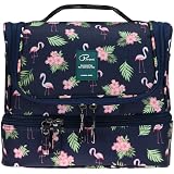 CUBETASTIC Piccola borsa per il trucco, organizer per cosmetici da viaggio per donne e ragazze (panno Oxford, nero
