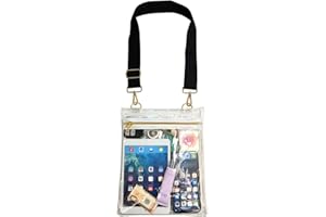 DRLOKPAK Clear Bag Stadium Approved Clear Purse Crossbody Bag For Concert Sports Gym Event