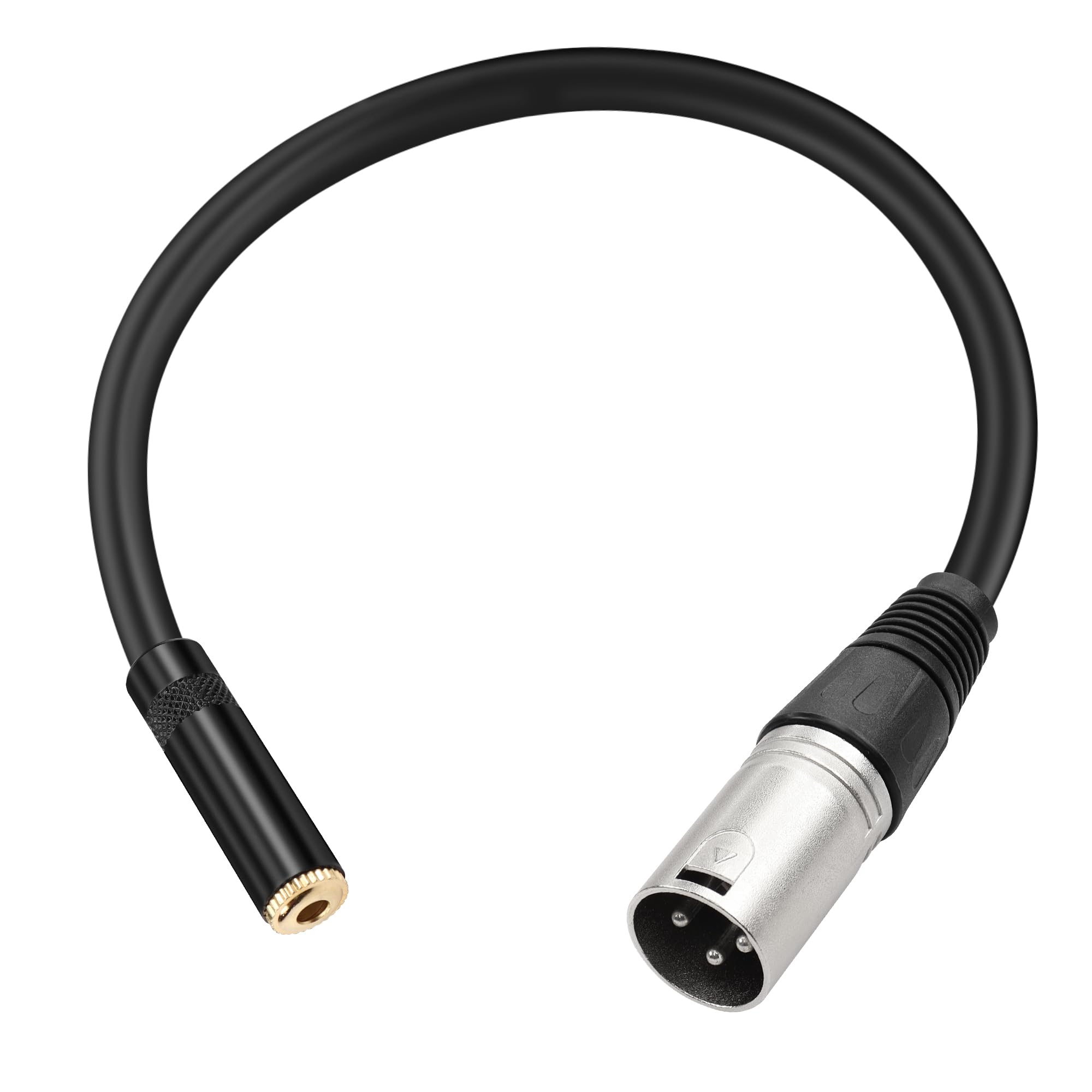 PNGKNYOCN 0.3M/1FT XLR Male to 3.5mm TRS Female Audio Adapter Cable
