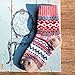 NXET Pack of 5 Womens Vintage Style Thick Wool Warm Winter Crew Socks Chrismas Socks