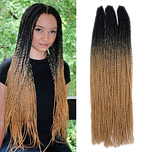 3pcs Lot Senegalese Twist Crochet Braids Hair 100g Pcs 22 24