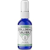 FWS Colloidal Silver Spray - 4 oz - Clear Silver - 50 ppm - 99.99% Pure Silver - Daily Immune Support
