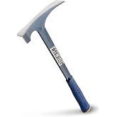 ESTWING Bricklayer's/Mason's Hammer - 22 oz Masonry Tool with Forged Steel Construction &amp; Shock Reduction Grip - E6-22BLCL,Blue