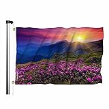 Swono Pink Rhododendron Flowers Flag Banner Magical