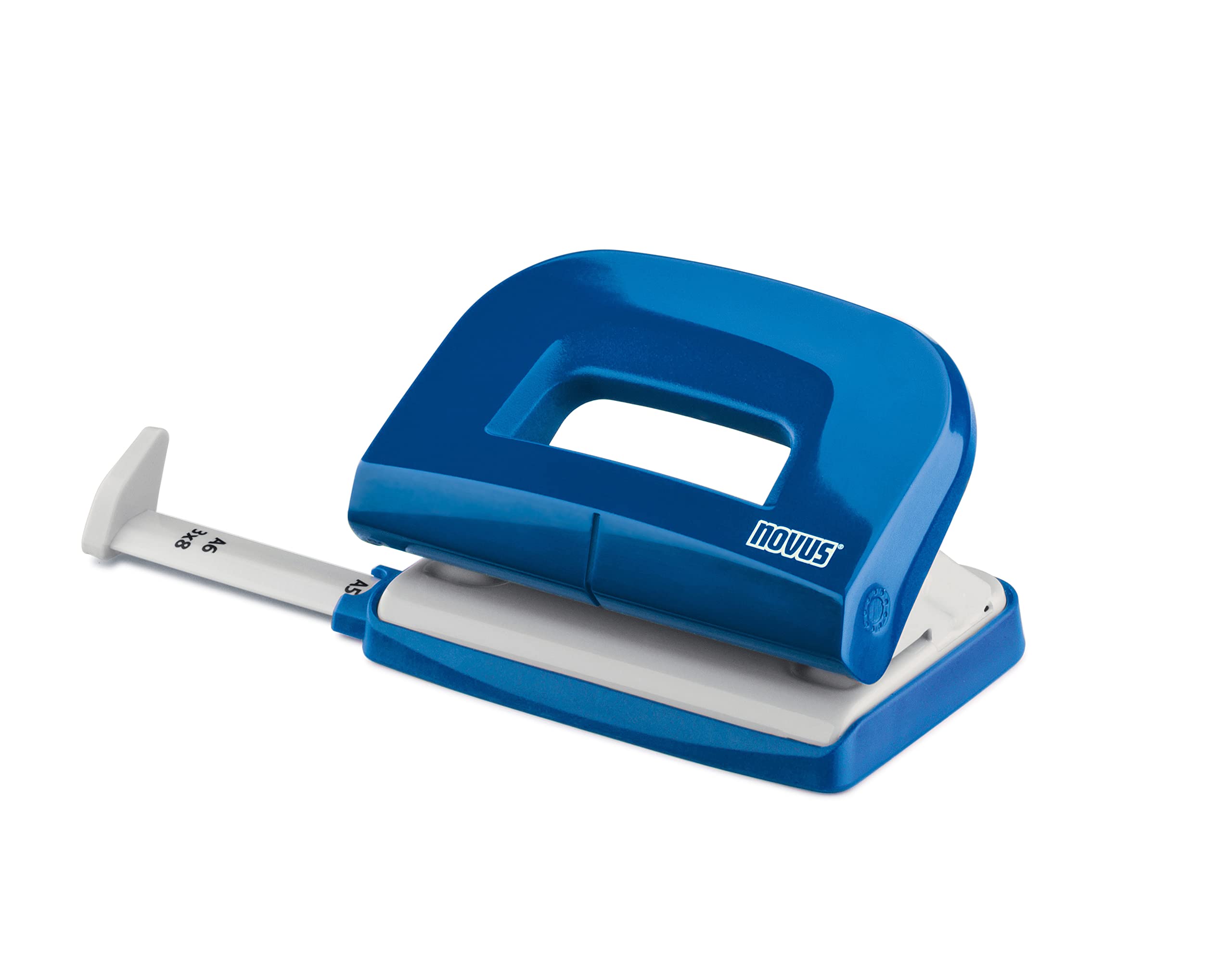 Novus E 210 10 Sheet Capacity Hole Punch - Blue/ Grey