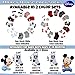 Disney Baby Boys Mickey & Minnie Mouse Assorted Color Pair Socks Set, Red, Black, White Collection, 0-6 Months