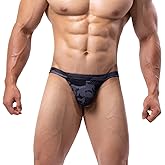 GNFVQLLE Bulge Enhancing Underwear Micro Bikini Mesh Low Rise Briefs | Breathable Underpants, Soft Swimwear