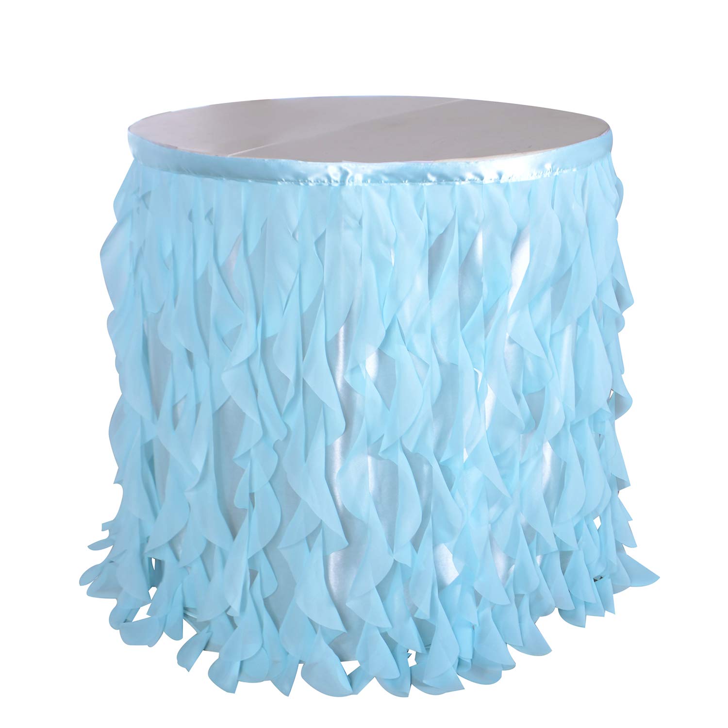 Gonna Per Tavolo Bianca 183x76 Cm - Decorazione Per Matrimoni, Baby Shower, Compleanni - Foto 10