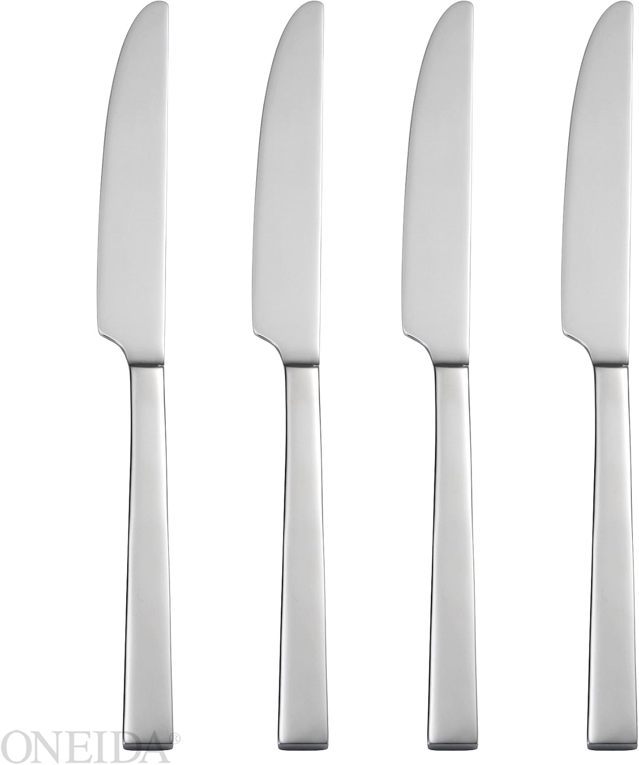 Oneida Chef's Table Everyday Flatware Dinner Knives 18/0 Stainless Steel, Set of 4